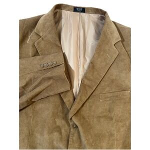 KILBURNE & FINCH Corduroy Tan  Brown Blazer Men's Size 46L Sport Coat‎